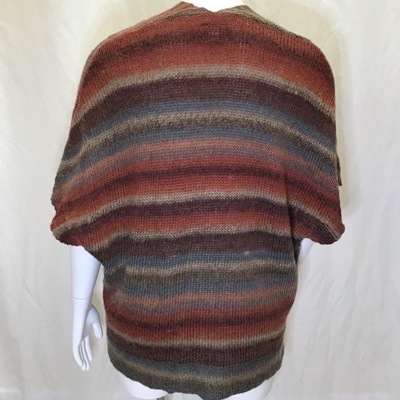 EUC Space Dye Cardigan Vest Poncho Overpiece - Picture 8 of 16